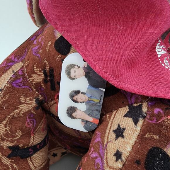 Build A Bear Jonas Brothers Plush 13” Dog Tag Necklace Handkerchief BABW - Picture 7 of 14